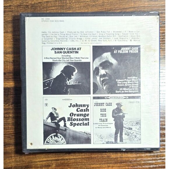 NEW "Hello I'm Johnny Cash" Columbia Stereo Tape HC Reel to Reel Sealed Vintage - Picture 3 of 11